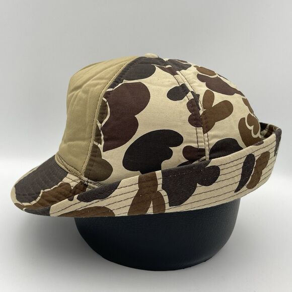 Vintage Winchester Bird Hunting Hat Jones Style Dog Camo Size Large W/ Ear Flaps - Picture 4 of 13